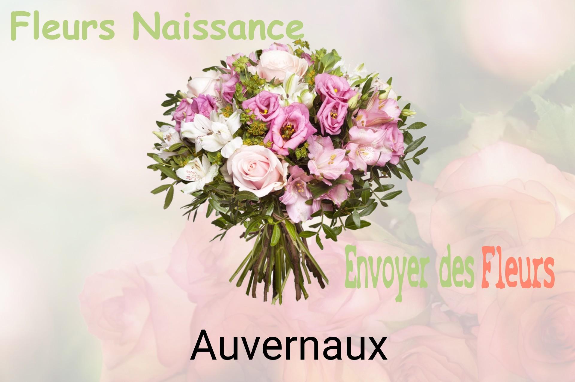 Bouquet de fleurs de naissance livré à Auvernaux